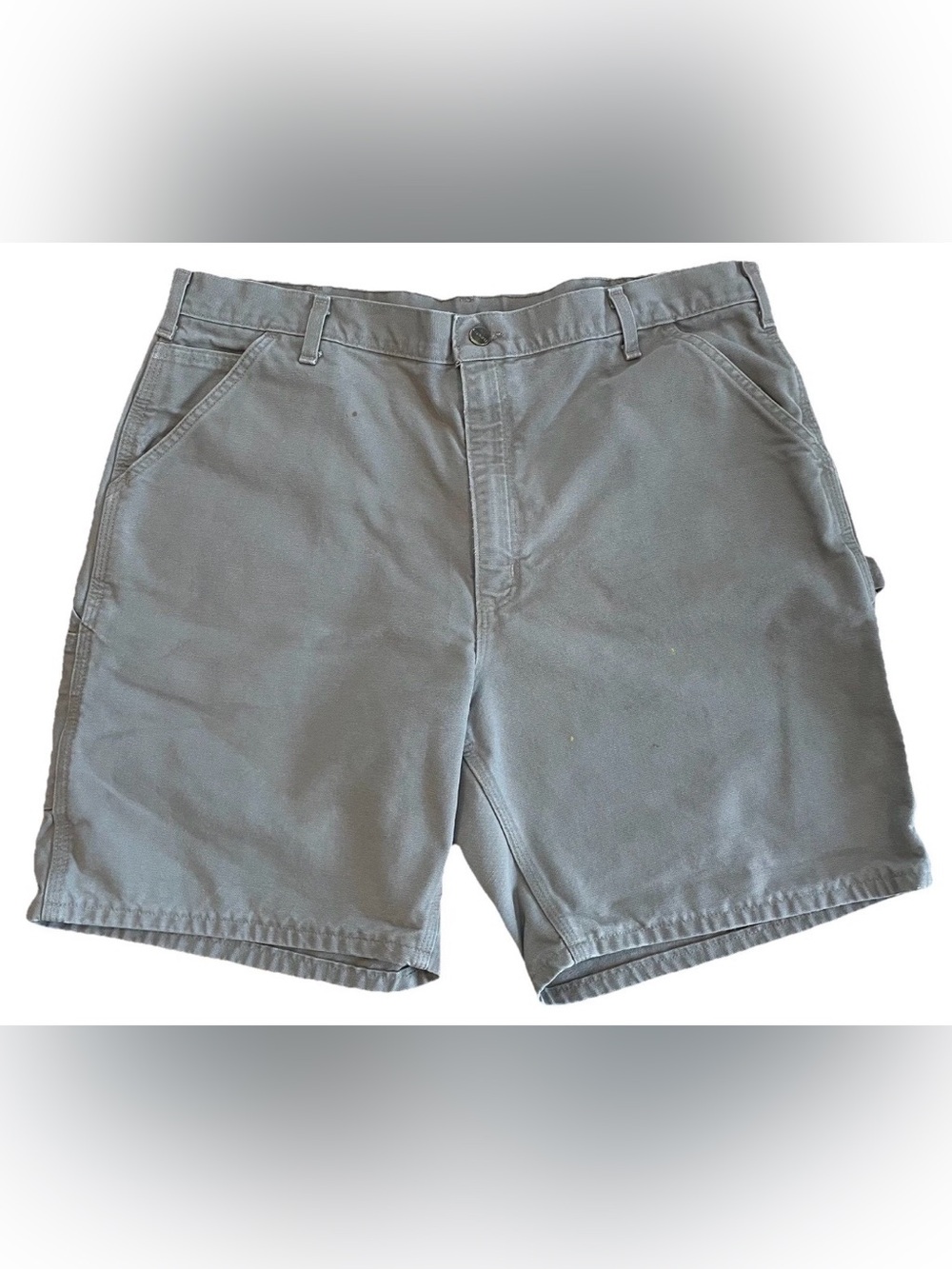 Carhartt Men’s Shorts Size 40 Heavy Duty Desert Tan Beige Distressed Look